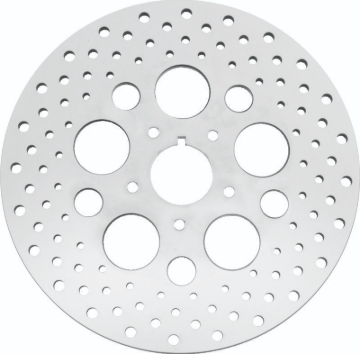 Picture of Bikers Choice 84-99 Big Twin & XL 11.5 Inch Front Drilled Stainless Rotor Replaces H-D 44136-84