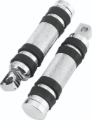 Picture of Bikers Choice Big Twin & XL Chrome Knurled Male Mount Footpegs W/Rubber Bands Pr.