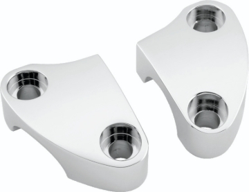Picture of Bikers Choice 1974-22 Touring/XL 84-17 Softail 91-17 Dyna 82-94 FXR Chrome Smooth Riser Clamps Pr