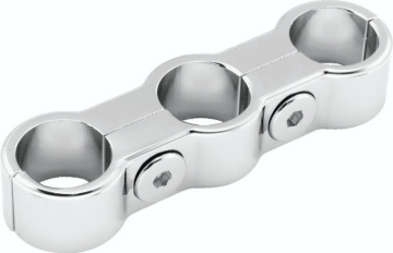 Picture of Bikers Choice Chrome Plain Oil Hose Separator For 3 Hoses