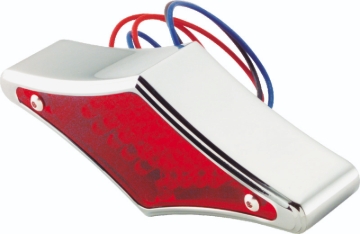 Picture of Bikers Choice Chrome Diamond LED Taillight Red Lens Universal Custom