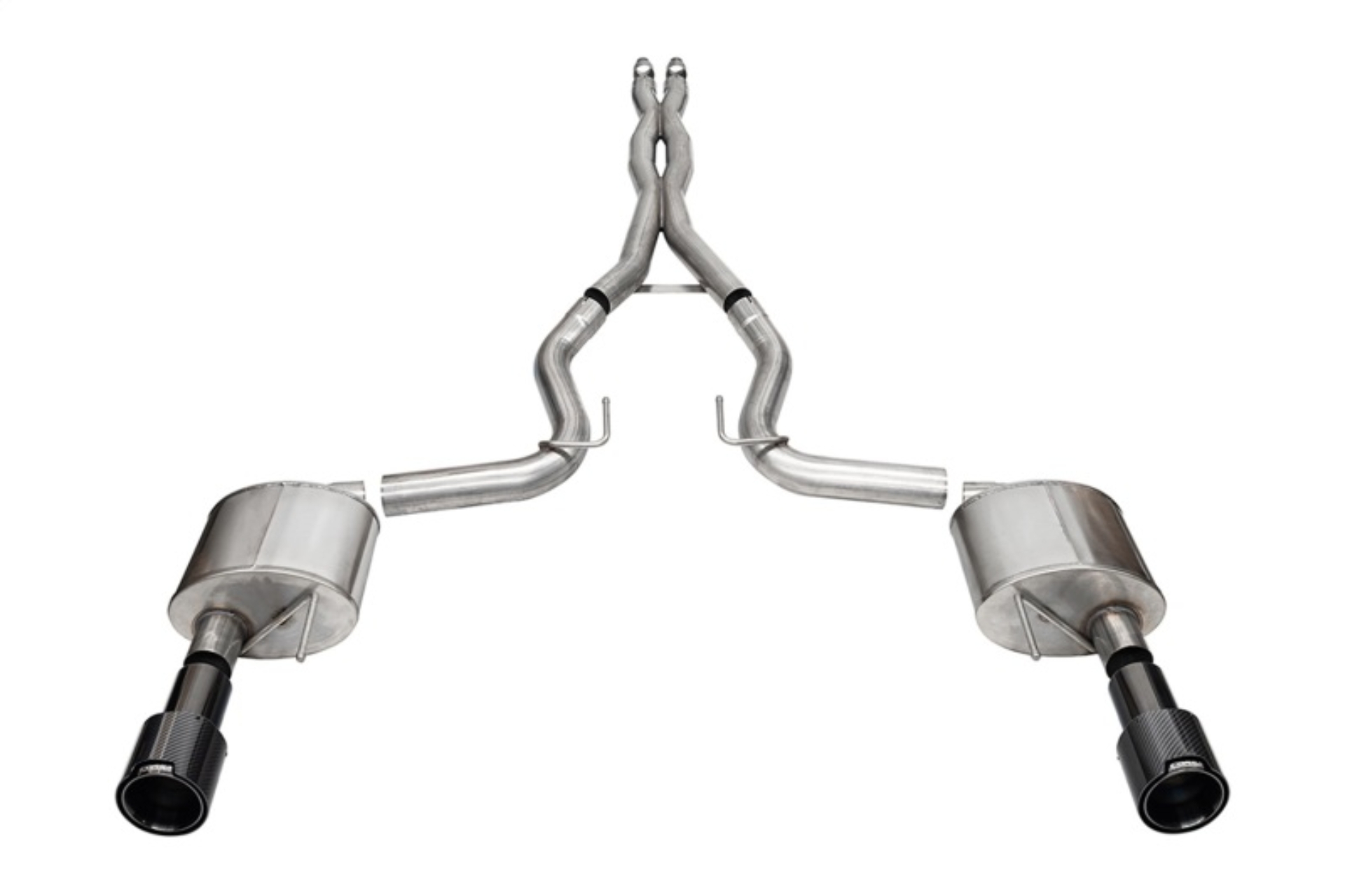 Picture of Corsa 2024+ Ford Mustang GT 5.0L V8 Xtreme 4.5 Cat-Back Duel Rear w/ 4.5 In Carbon Fiber Tips