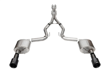Picture of Corsa 2024+ Ford Mustang GT 5.0L V8 Xtreme 4.5 Cat-Back Duel Rear w/ 4.5 In Carbon Fiber Tips