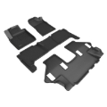 Picture of 3D MAXpider 19-24 Nissan Armada Kagu Floor Mat- Black R1 R2 R3