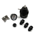 Picture of DeatschWerks DWR2000 AFPR + Pressure Gauge + 10AN Fittings - Anodized Black