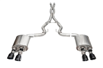 Picture of Corsa 24+ Ford Mustang Dark Horse 5.0L 3in Dual Rear Cat-Back w/Twin 4.5in Black PVD Slash Tips