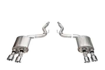 Picture of Corsa 24+ Ford Mustang Dark Horse 5.0L 3in Dual Rear Exit Axle-Back w/Twin 4.5in Polish Slash Tips