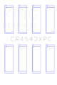 Picture of King Engine Bearings Honda K20 (Size 0.25mm) Performance Coated Main Bearing Set
