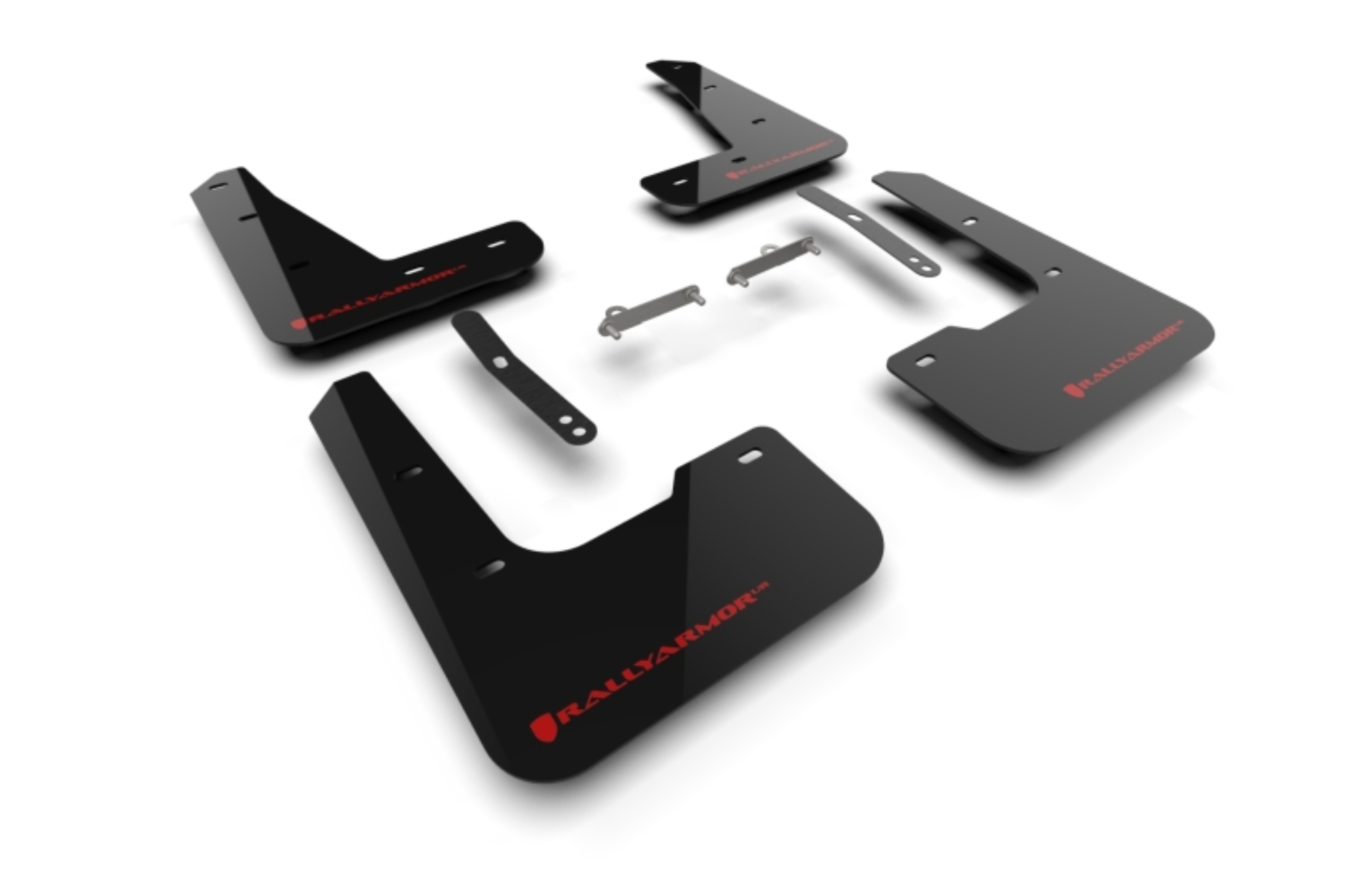 Picture of Rally Armor 24-26 Hyundai Elantra N/N Line Black Mud Flap w/Red Logo