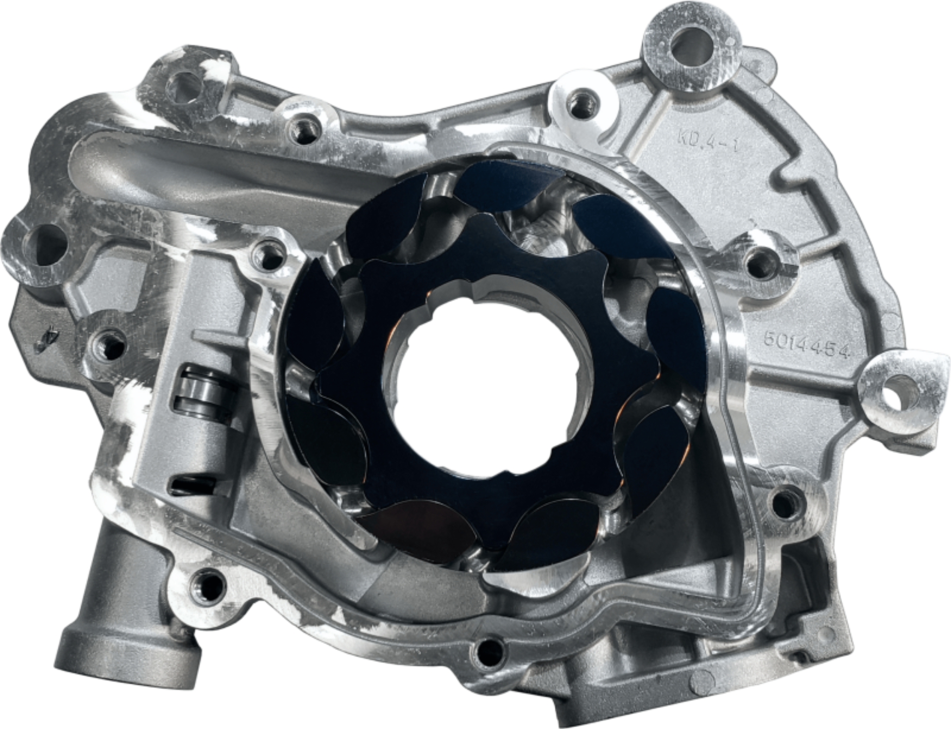 Picture of Boundary 2024+ Ford Coyote V8 Billet Gear Vane Ported Treated Oil Pump Assembly w/Billet Back Plate