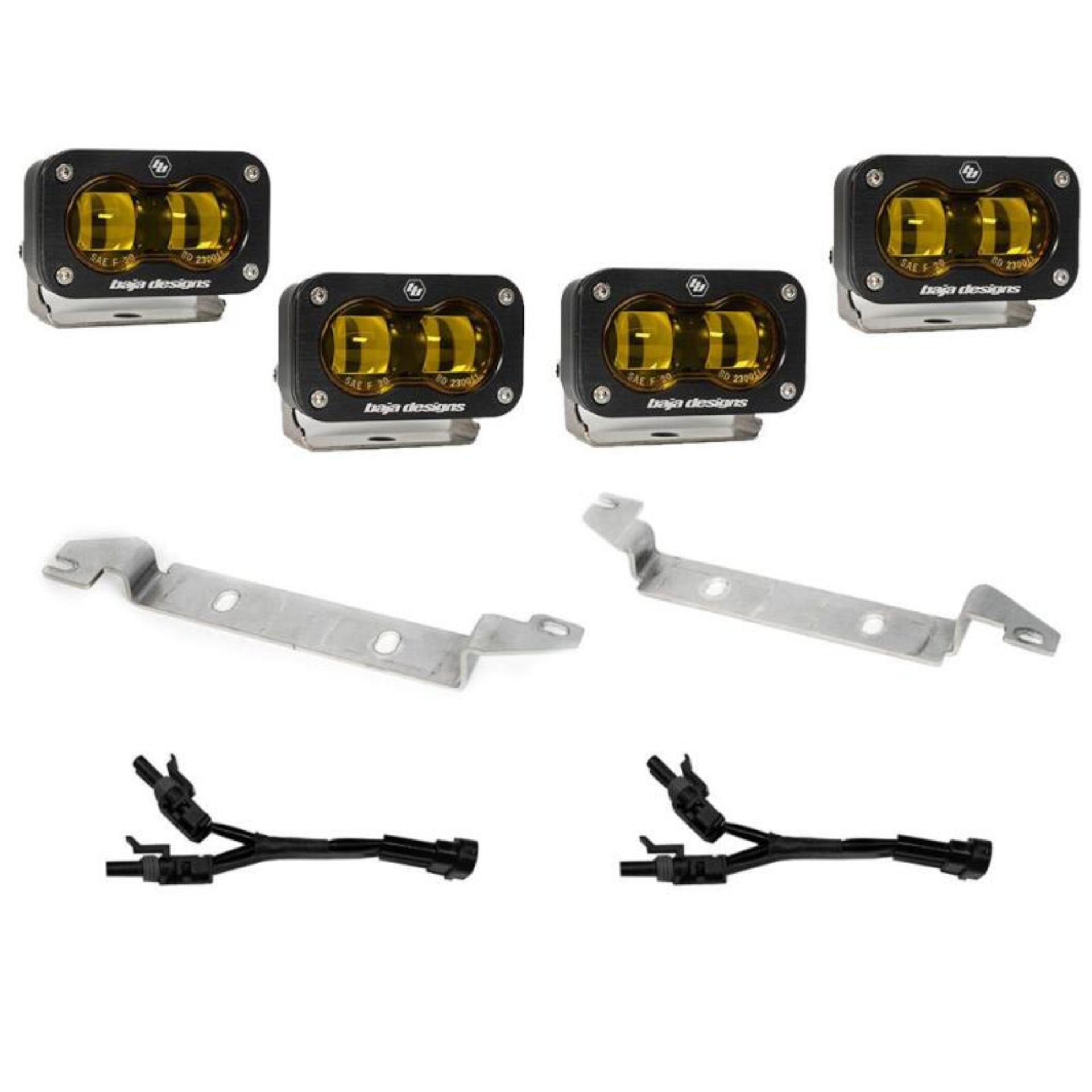 Picture of Baja Design 2024+ Toyota S2 SAE OEM Fog Light Replacement Kit - Amber