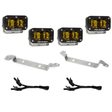 Picture of Baja Design 2024+ Toyota S2 SAE OEM Fog Light Replacement Kit - Amber