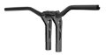 Picture of Performance Machine Phatbar H-Bar Assy, 9in Riser, 1-1/4in Bar, Int Wire, Gauge Mount - Black Ops