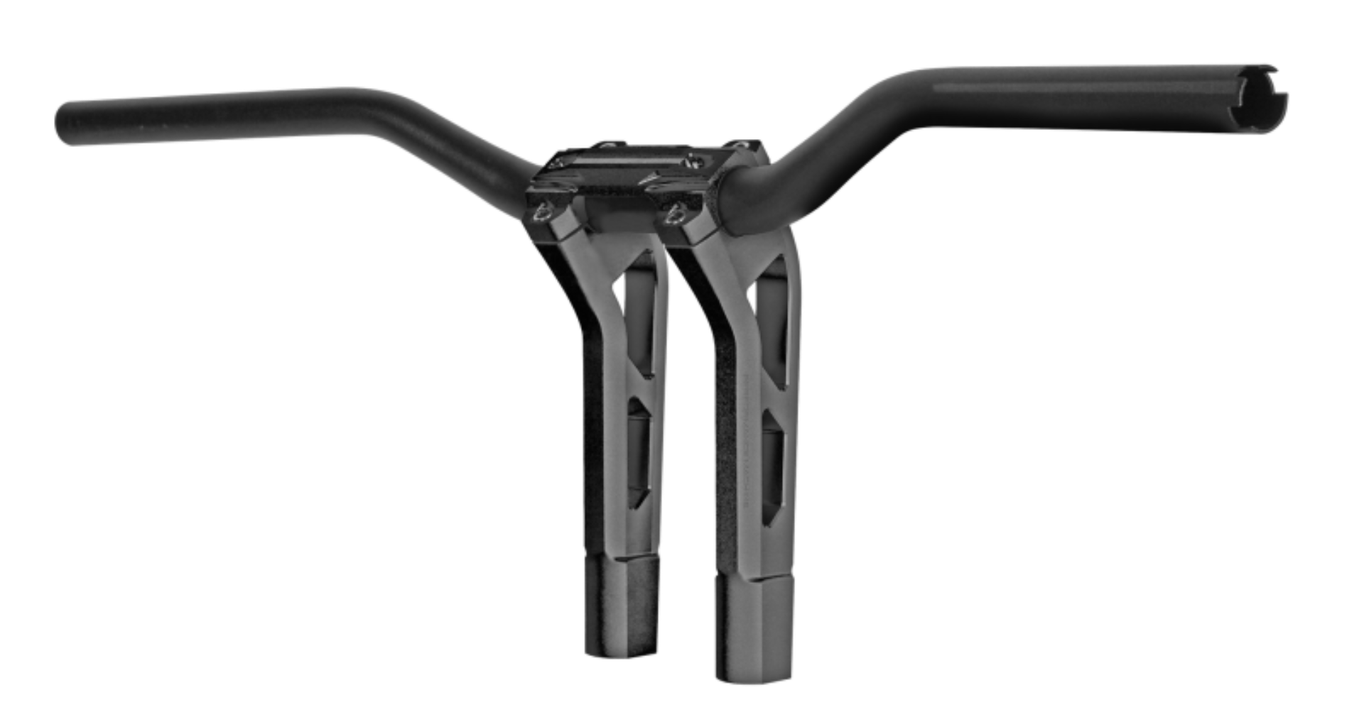 Picture of Performance Machine Phatbar H-Bar Assy, 9in Riser, 1-1/4in Bar, Int Wire, Gauge Mount - Black Ops