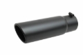 Picture of Gibson Black Ceramic Rolled Edge Angle Exhaust Tip