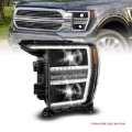 Picture of ANZO 21-23 Ford F150 LED Projector Headlight w/Switchback+Sequential - Black (Driver Side Only)