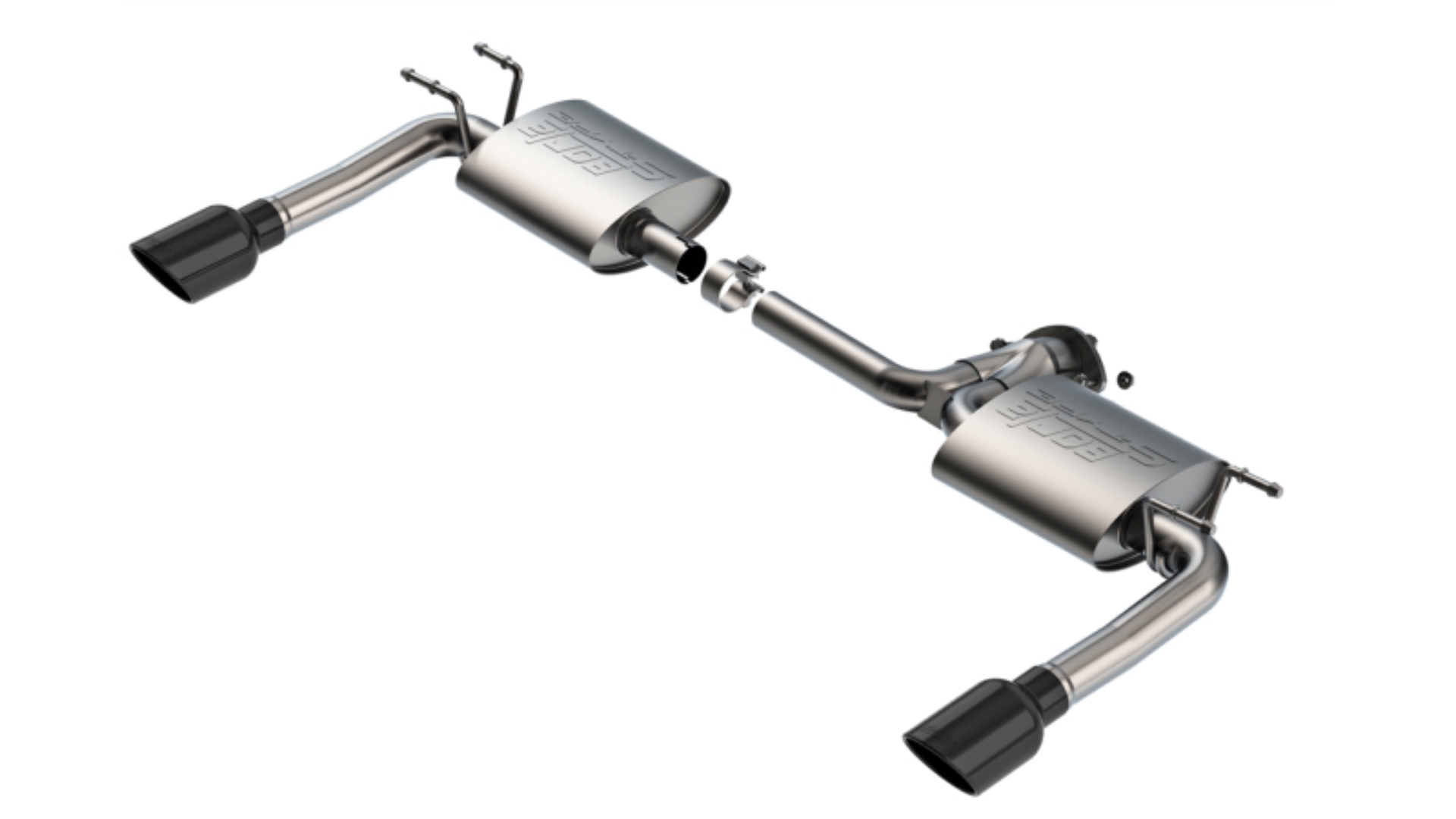Picture of Borla 19-23 Mazda 3 NA / 21-23 Mazda 3 Turbo S-Type Axle Back Exhaust w/ 4in Black Tips