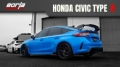 Picture of Borla 2023 Honda Civic Type R MT ATAK Catback Exhaust w/ 4in Ceramic Black Tips