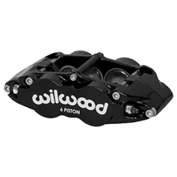 Picture of Wilwood Caliper Narrow Superlite 6R LH Black 1.62in / 1.12in / 1.12in Pistons 1.10in Disc