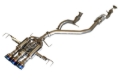 Picture of Invidia 22+ HONDA CIVIC TYPE-R FL5 R400 SINGLE LAYER TI TIP FULL CAT-BACK (NON POLISH PIPE)