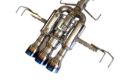 Picture of Invidia 22+ HONDA CIVIC TYPE-R FL5 R400 SINGLE LAYER TI TIP FULL CAT-BACK (NON POLISH PIPE)