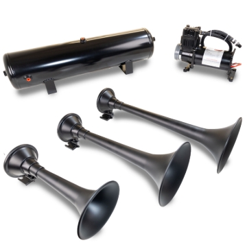 Picture of Kleinn Triple Black Horn Kit w/150 PSI Waterproof 3.0 gal Air Tank
