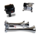 Picture of Kleinn Triple Chrome Horn Kit w/ 130 PSI Air Compressor / 1.0 gal Air Tank