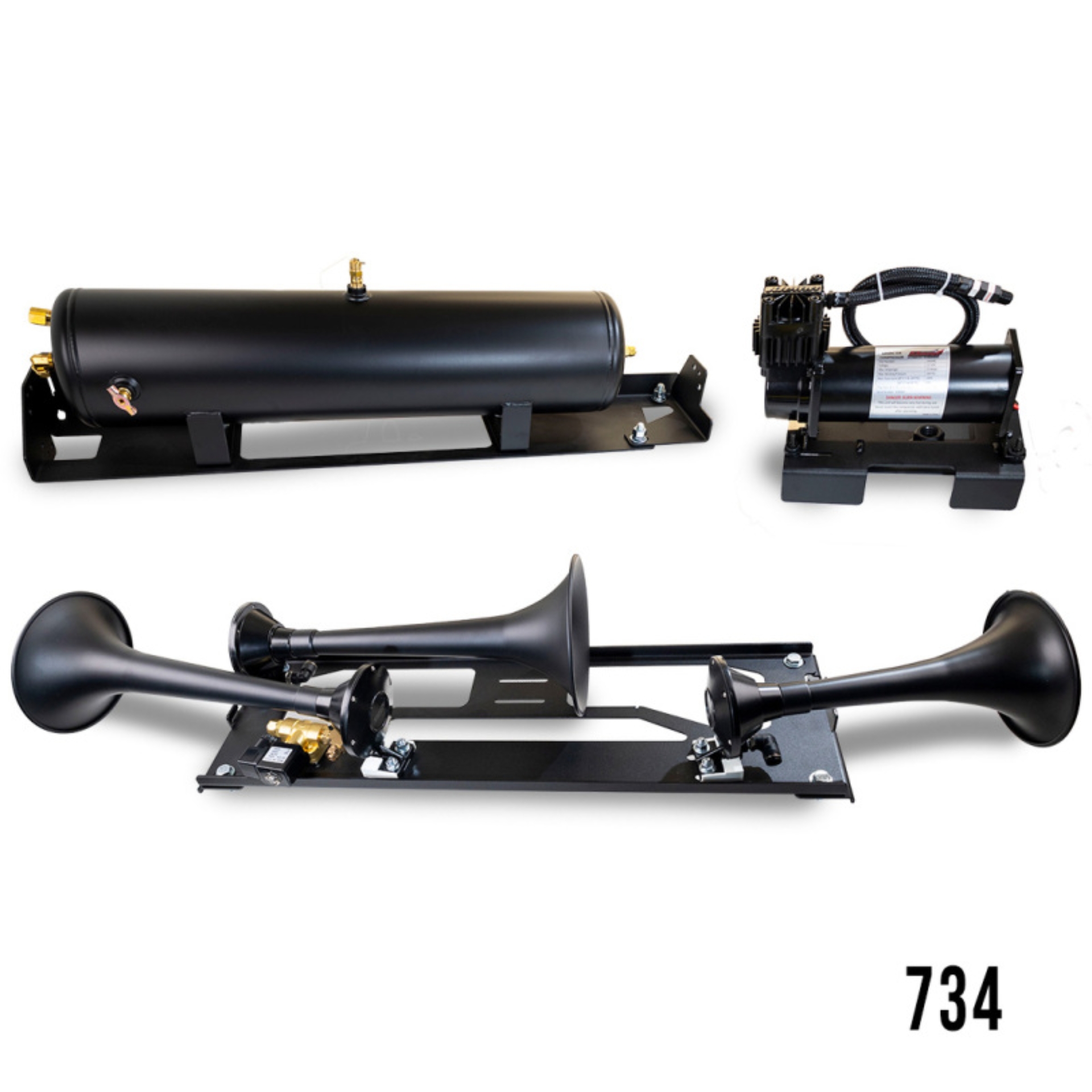 Picture of Kleinn 23-26 Ford F-250/ F-350/ F-450 Onboard Air System w/ Model 730 Horns