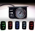 Picture of Kleinn Panel Mounted 160 PSI Gauge w/ an Illuminated AMBER Momentary Rocker Switch