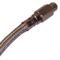 Picture of Kleinn 18In Stainless Steel Braided Leader Hose w/ Check Valve-1/8In M NPT Inlet/ 1/4In M NPT Outlet