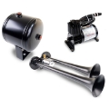 Picture of Kleinn Dual Black Horn Kit w/ 120 PSI Air Compressor / 0.5 gal Air Tank