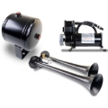 Picture of Kleinn Dual Black Horn Kit w/ 150 PSI Waterproof 0.5 gal Air Tank