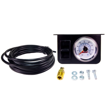 Picture of Kleinn Illuminated Dual Needle 160 PSI Dash Panel Gauge Kit w/ On/Off Switch