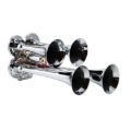 Picture of Kleinn Chrome Quad Horn/ 12.5In/10In/7.5In/6In - Chrome-Plated Zinc Alloy