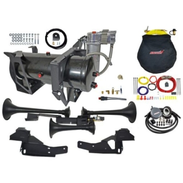Picture of Kleinn 07-19 Chevrolet Silverado 2500 HD/ 3500 HD Onboard Air System w/ Model 230 Horns