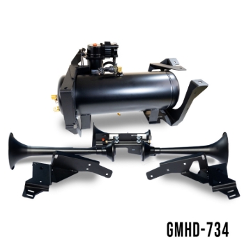 Picture of Kleinn 07-19 Chevrolet Silverado 2500 HD/ 3500 HD Onboard Air System w/ Model 730 Horns