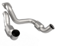 Picture of Kooks 20-22 Ford F250 7.3L V8 / Ford F350 7.3L V8 3in SS High Output Green Catted Connecting Pipes