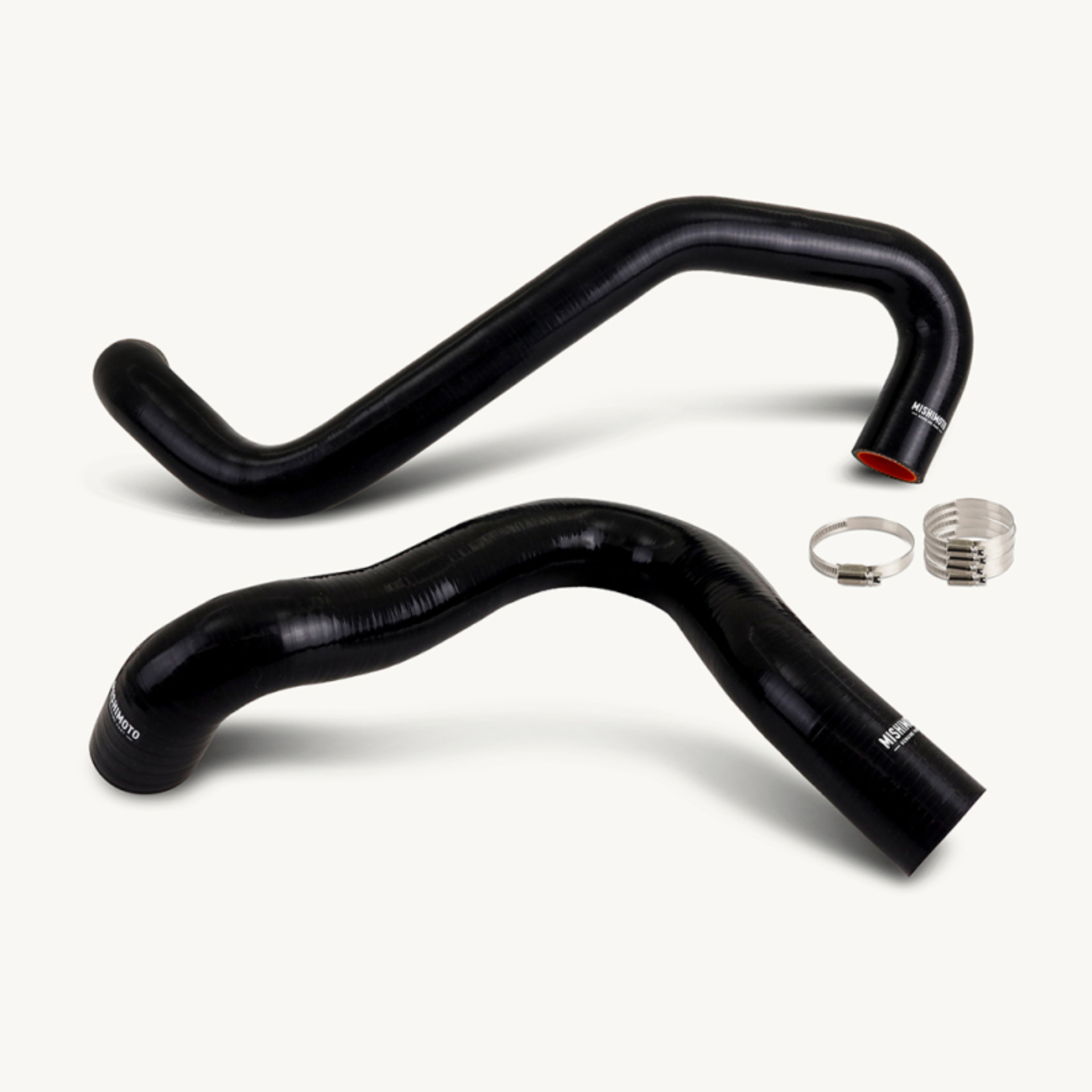 Picture of Mishimoto 01-03 Ford F-250 7.3L Coolant Hose Kit Upper Reroute BK