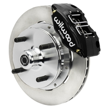Picture of Wilwood 73-76 Porsche 914 Front Powerlite Brake Kit Plain Face - Black