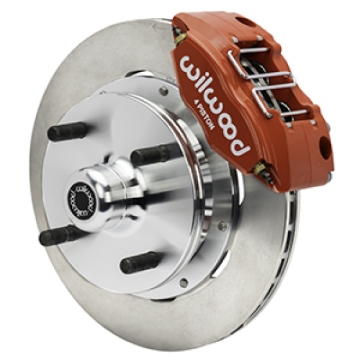 Picture of Wilwood 73-76 Porsche 914 Front Powerlite Brake Kit Plain Face - Red