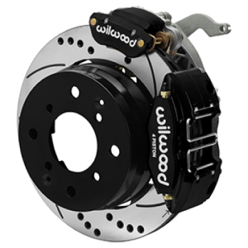Picture of Wilwood 70-76 Porsche 914 Rear Powerlite Brake Kit Dilled & Slotted - Black