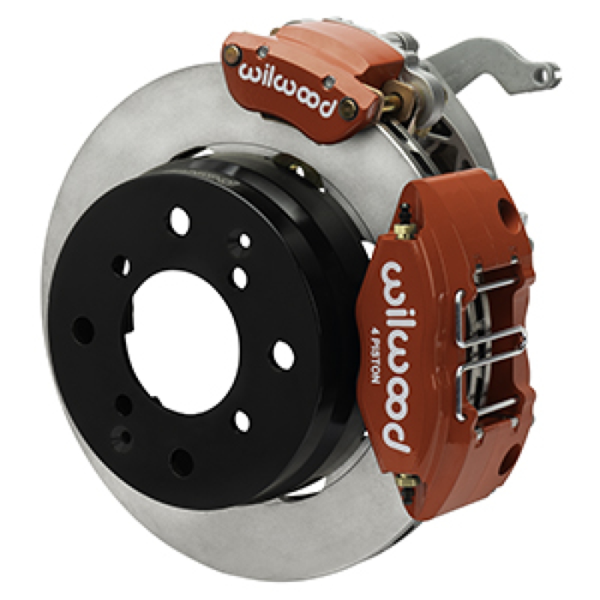 Picture of Wilwood 70-76 Porsche 914 Rear Powerlite Brake Kit Plain Face - Red