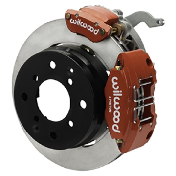 Picture of Wilwood 70-76 Porsche 914 Rear Powerlite Brake Kit Plain Face - Red