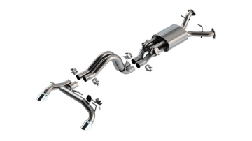 Picture of Borla 22-24 Ford Bronco Raptor V6 Turbo AT 2WD / 4WD ATAK Catback Exhaust w/ 4in Chrome Tips