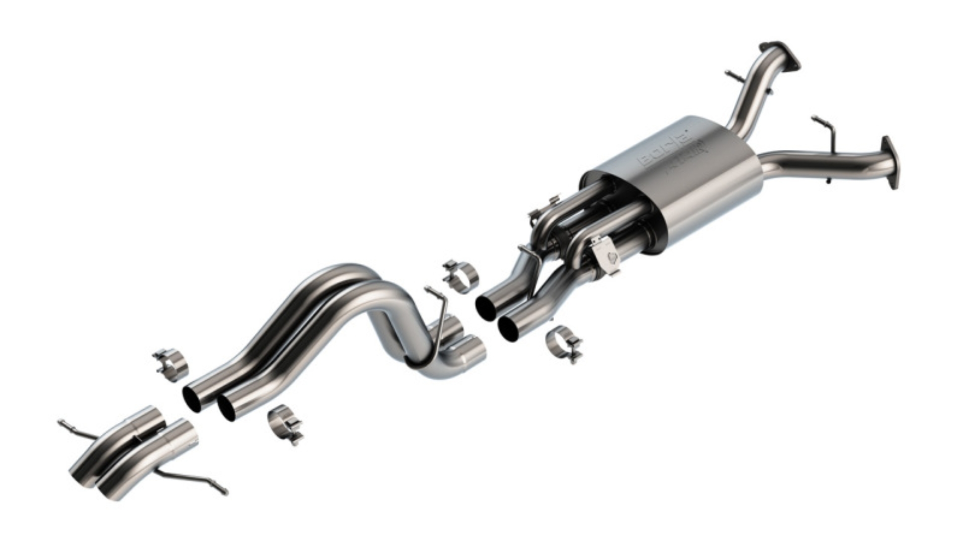 Picture of Borla 22-24 Ford Bronco Raptor V6 Turbo AT 2WD / 4WD ATAK Catback Exhaust w/ Turndown Tips