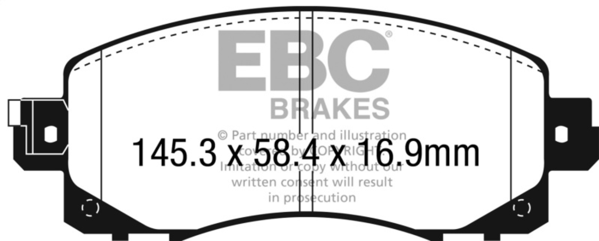 Picture of EBC Racing 22-23 Subaru WRX RP-1 Racing Front Brake Pads