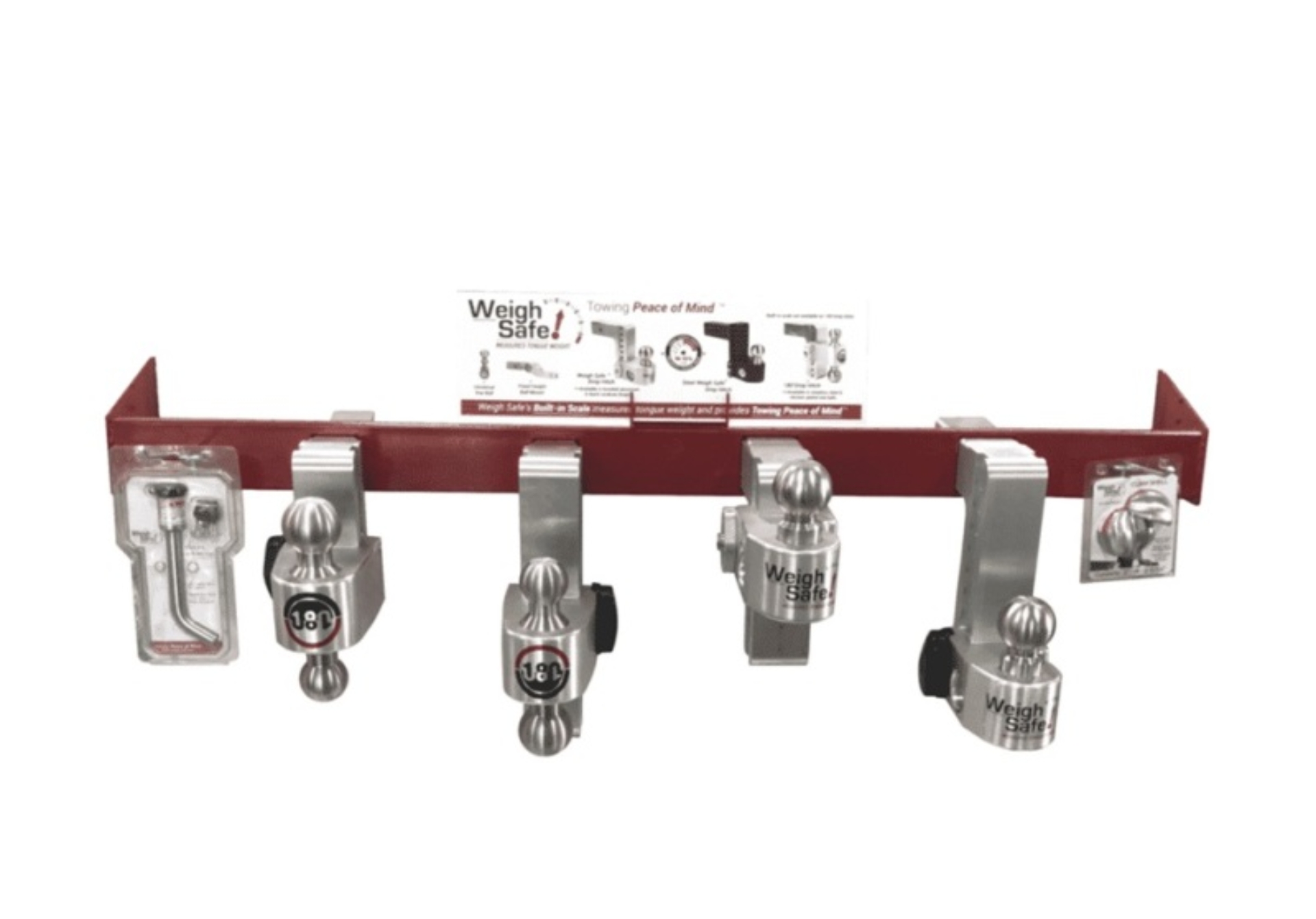 Picture of Weigh Safe End Cap POP Display Stand - Red