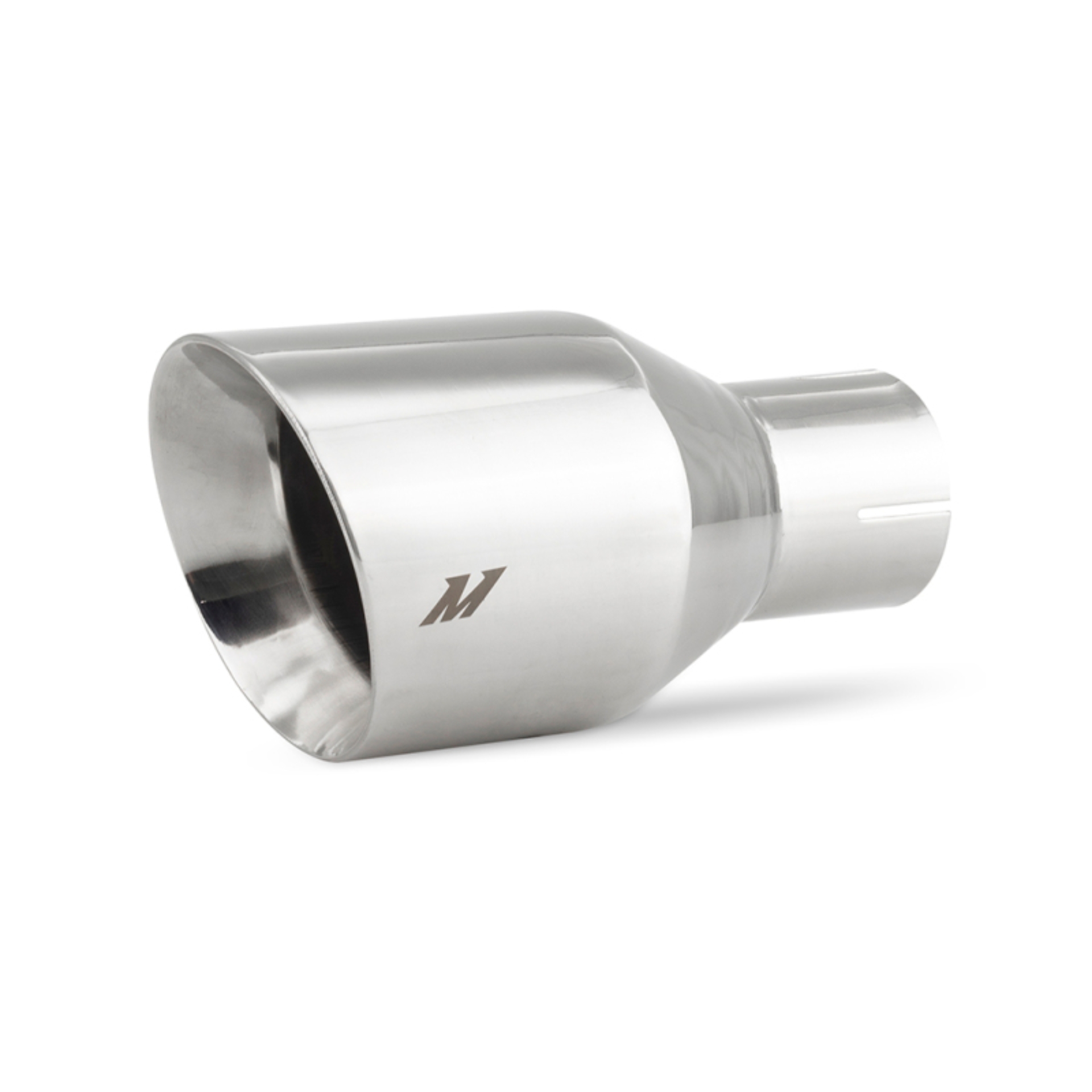 Picture of Mishimoto Clamp-on Double Wall Exhaust Tip 2.5 Inlet Slash Cut - polished