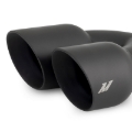 Picture of Mishimoto Dual Offset Tips 2.5in Inlet 3in Outlet Slash Cut - Black