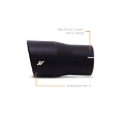 Picture of Mishimoto Clamp-On Single Wall Exhaust Tip 5in Outlet - Black
